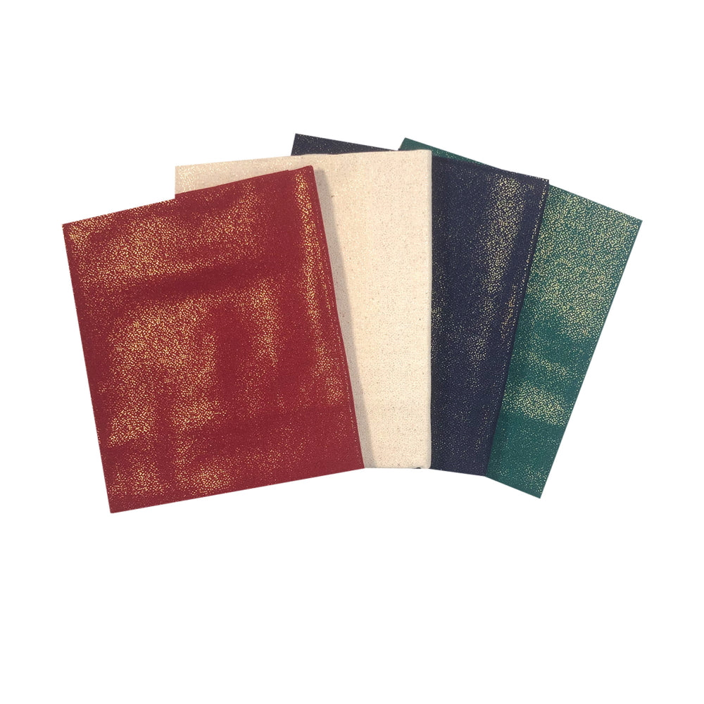 The Craft Cotton Co. Fat Quarter Bundle Dot Foil Fat Quarters, 4 Piece Pack 100% Cotton