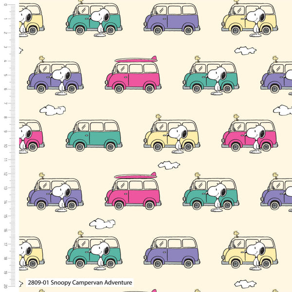 Snoopy & Woodstock's Adventure Peanuts Fabric 100% Cotton – CraftsFabrics