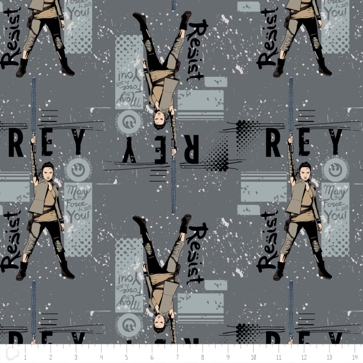 The Last Jedi Rey Star Wars Fabric 100% Cotton (7360404)