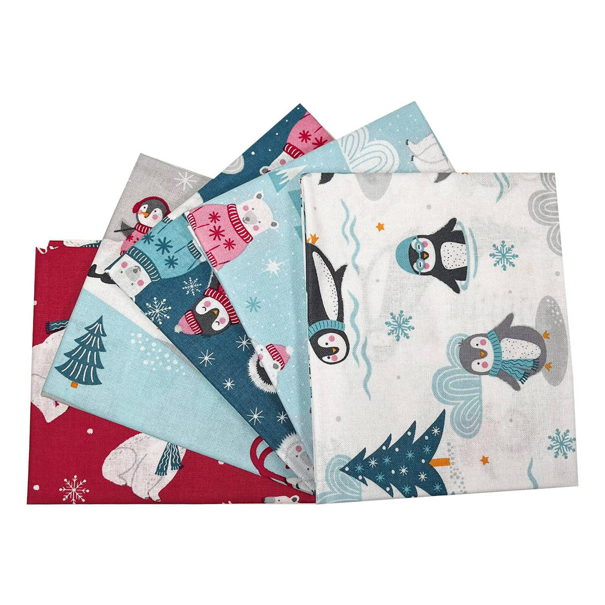 Polar Pals Christmas Fat Quarters Craft Cotton Co